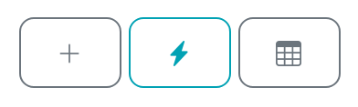 Spreadsheet mode grid icon in the top options toolbar